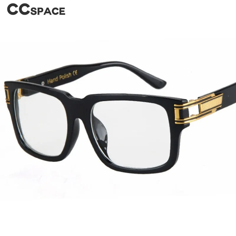 CCspace Men's Full Rim Oversized Square Resin Frame Sunglasses SU139