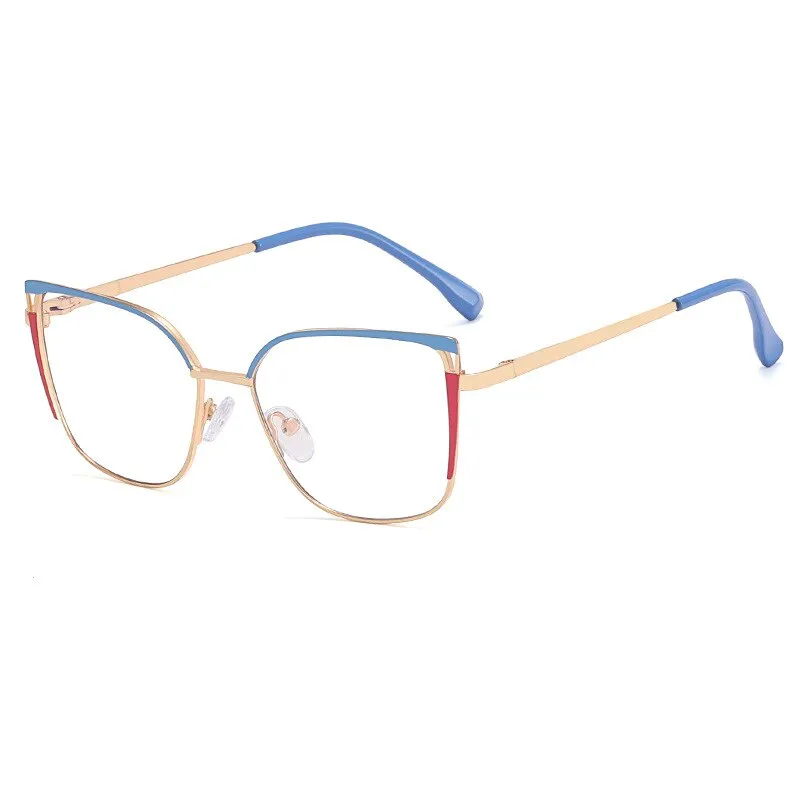 CCspace Unisex Children's Full Rim Square Alloy Eyeglasses 56538