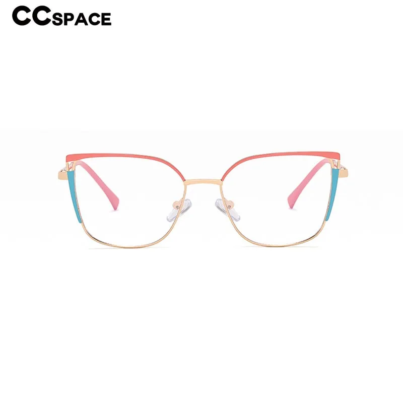 CCspace Unisex Children's Full Rim Square Alloy Eyeglasses 56538