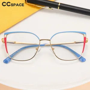 CCspace Unisex Children's Full Rim Square Alloy Eyeglasses 56538