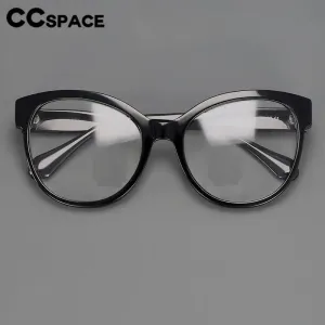 CCspace Unisex Full Rim Cat Eye Acetate Eyeglasses 57233