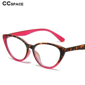 CCspace Unisex Full Rim Cat Eye Tr 90 Eyeglasses 55674