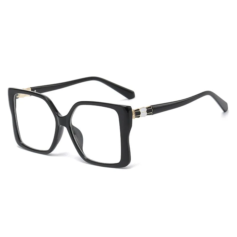 CCspace Unisex Full Rim Large Square Acetate Eyeglasses 55359