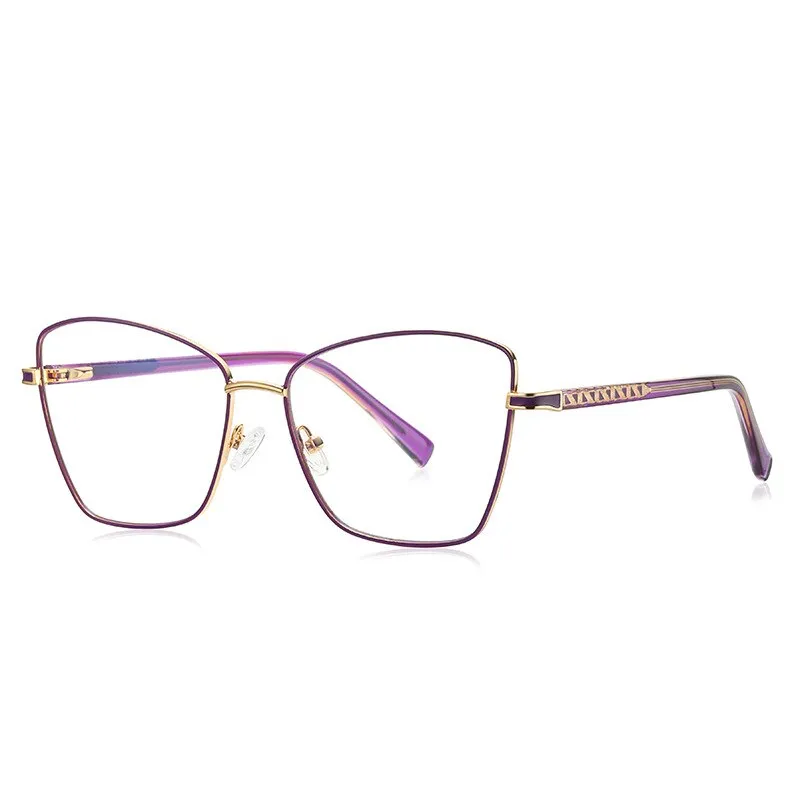 CCspace Unisex Full Rim Square Cat Eye Alloy Eyeglasses 55527