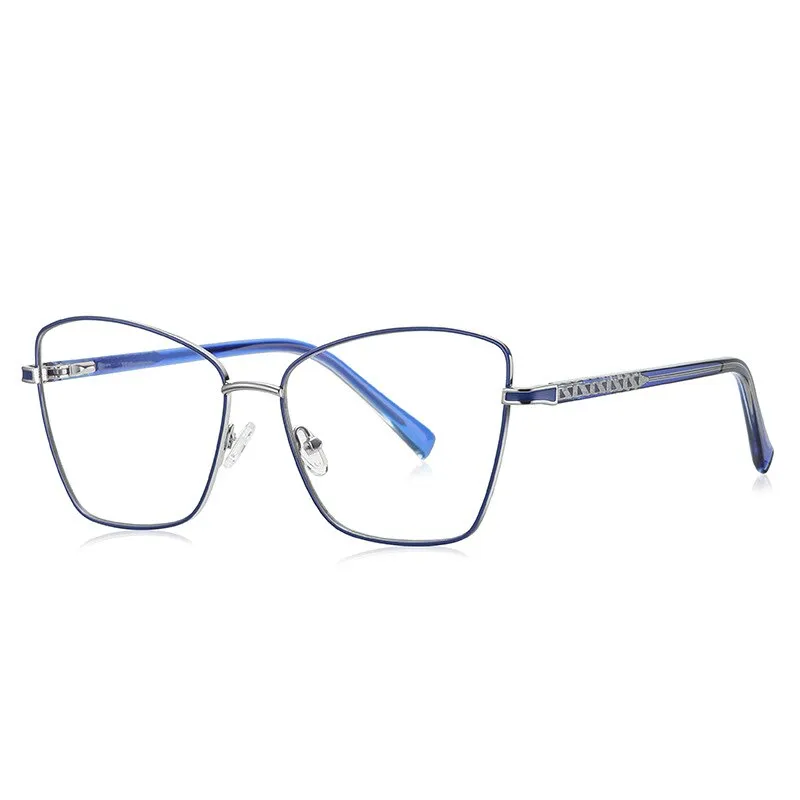 CCspace Unisex Full Rim Square Cat Eye Alloy Eyeglasses 55527