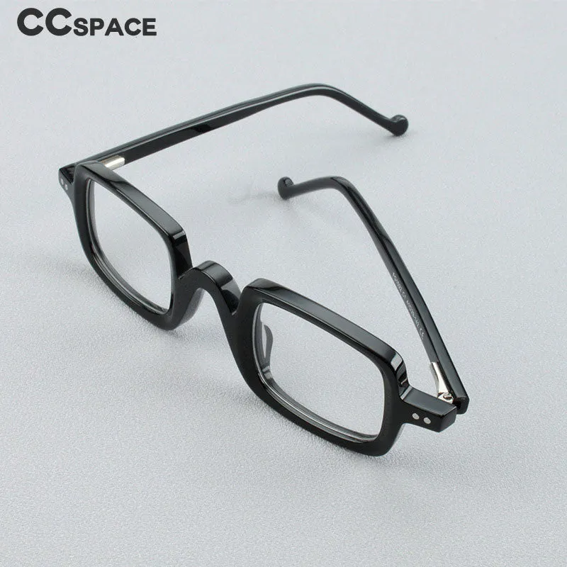 CCspace Unisex Full Rim Square Handcrafted Acetate Eyeglasses 55240