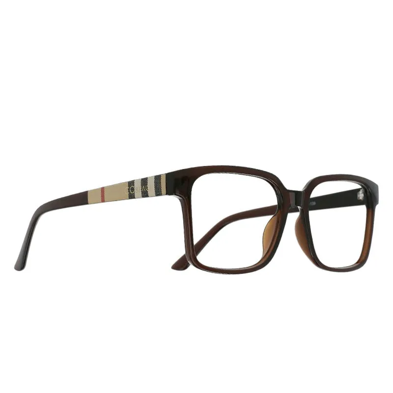 CCspace Unisex Full Rim Square Resin Frame Eyeglasses 51071