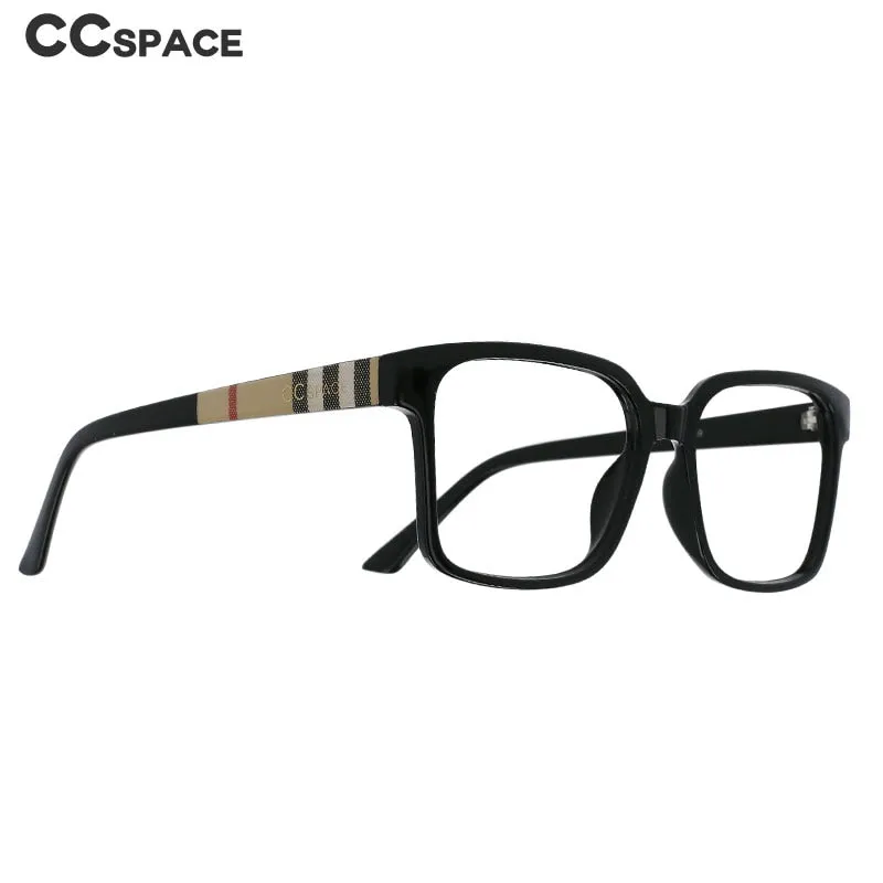 CCspace Unisex Full Rim Square Resin Frame Eyeglasses 51071