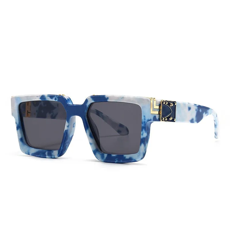 CCspace Unisex Full Rim Square Resin Frame Sunglasses 46167