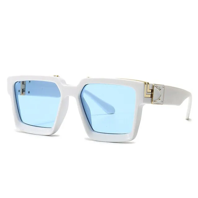 CCspace Unisex Full Rim Square Resin Frame Sunglasses 46167