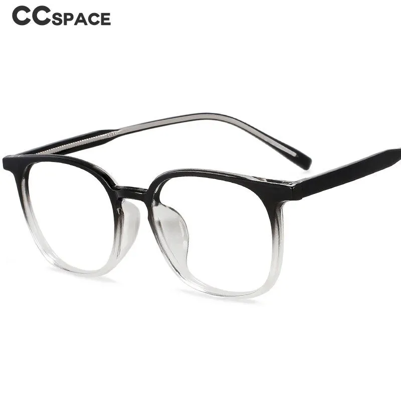 CCspace Unisex Full Rim Square Tr 90 Acetate Eyeglasses 55518