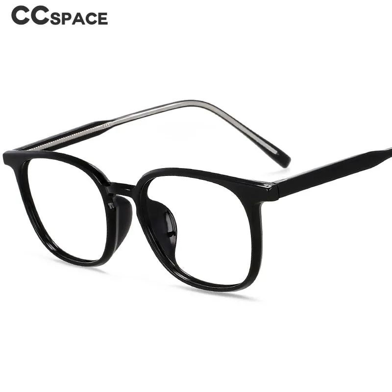 CCspace Unisex Full Rim Square Tr 90 Acetate Eyeglasses 55518