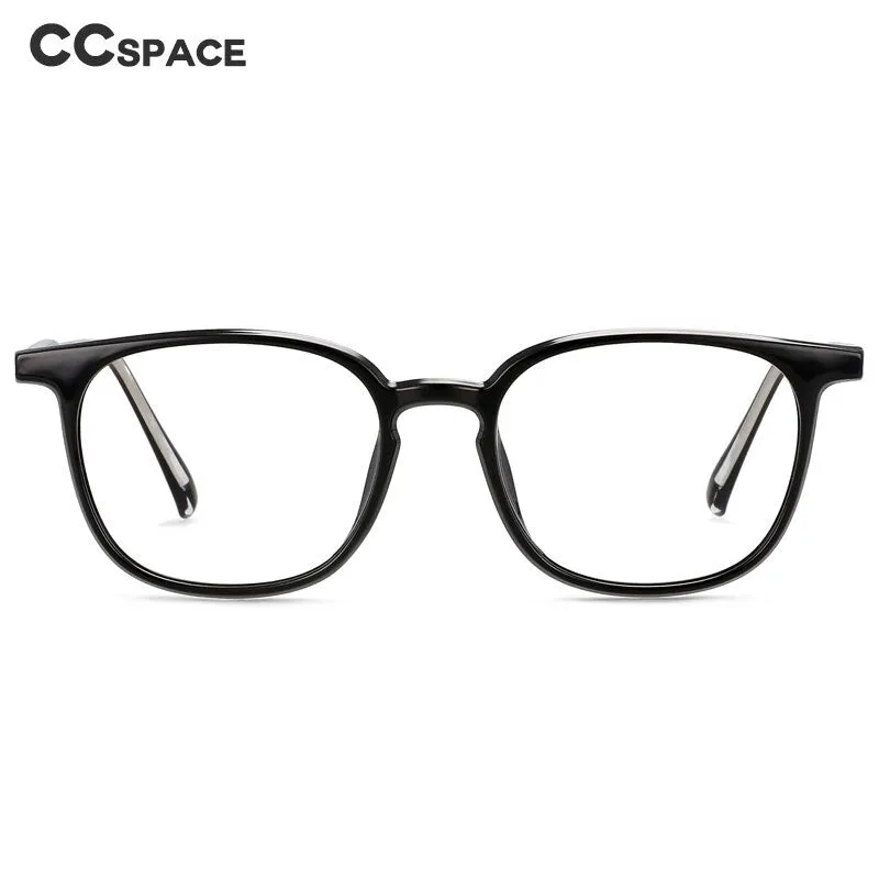 CCspace Unisex Full Rim Square Tr 90 Acetate Eyeglasses 55518