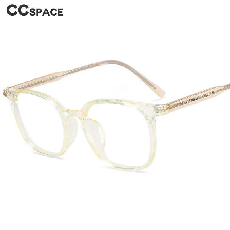 CCspace Unisex Full Rim Square Tr 90 Acetate Eyeglasses 55518