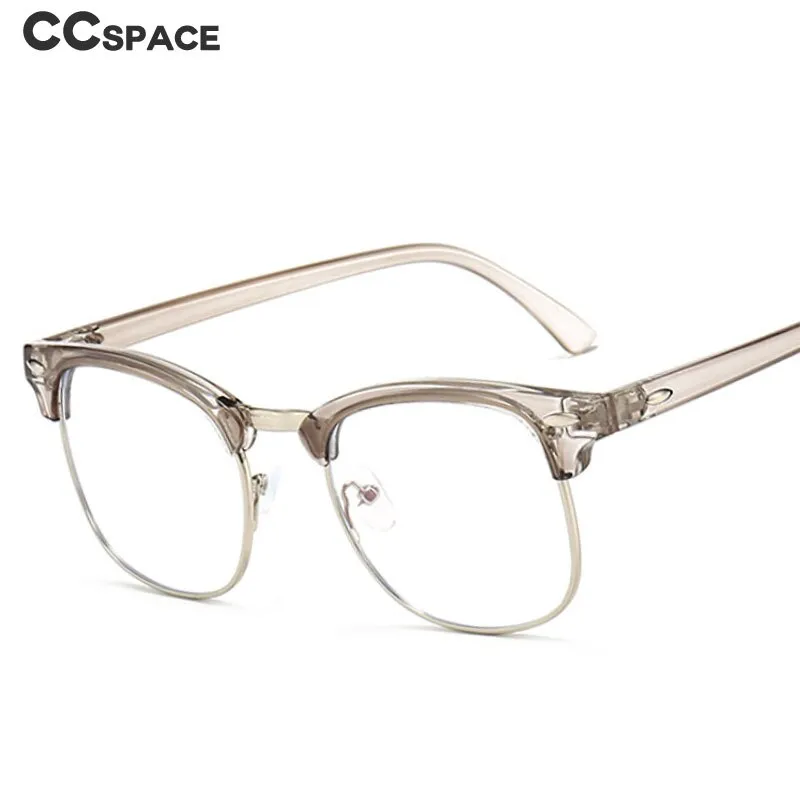 CCspace Unisex Full Rim Square Tr 90 Eyeglasses 54622