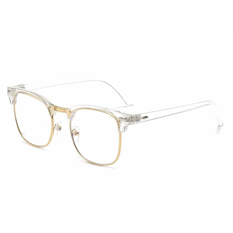 CCspace Unisex Full Rim Square Tr 90 Eyeglasses 54622