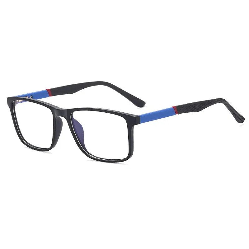 CCspace Unisex Full Rim Square Tr 90 Titanium Eyeglasses 57307