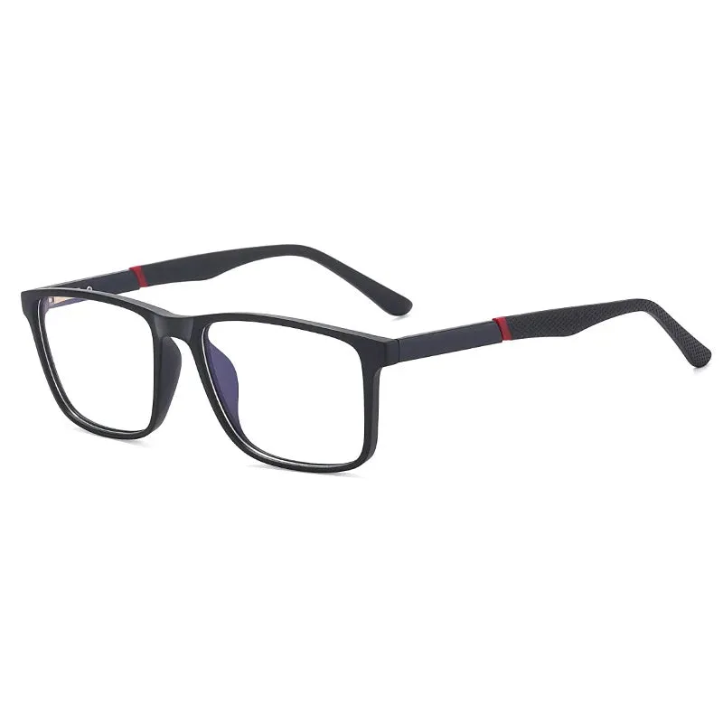 CCspace Unisex Full Rim Square Tr 90 Titanium Eyeglasses 57307