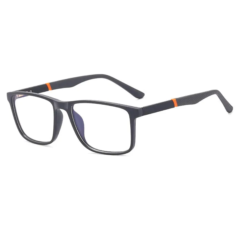 CCspace Unisex Full Rim Square Tr 90 Titanium Eyeglasses 57307