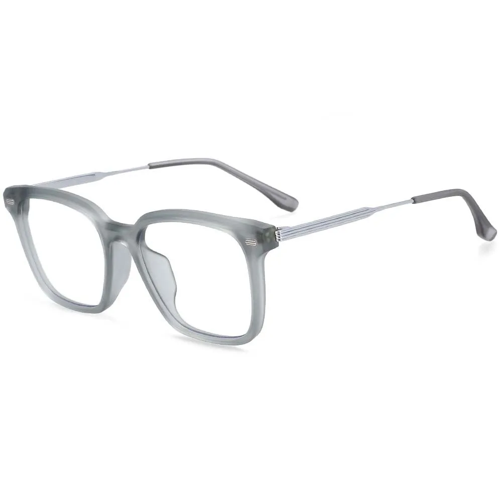 CCspace Unisex Full Rim Square Tr 90 Titanium Frame Eyeglasses 54254