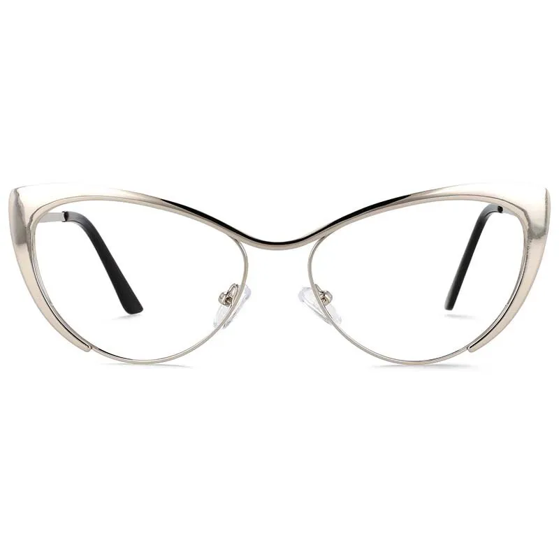 CCspace Women's Full Rim Cat Eye Alloy Eyeglasses 55033