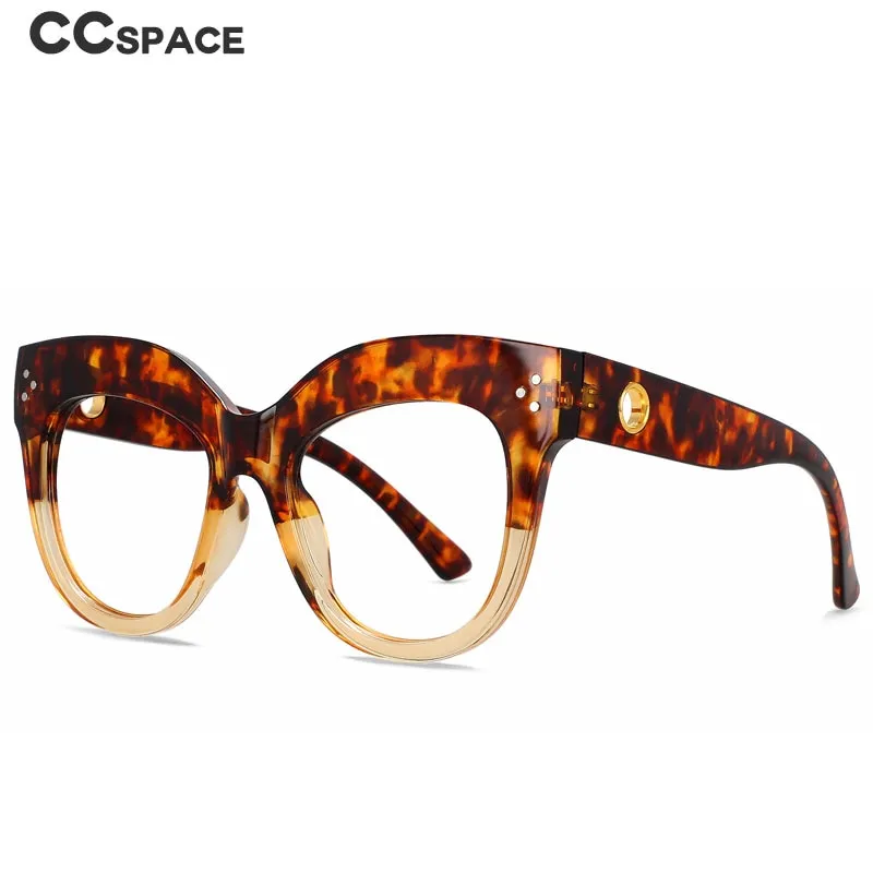 CCspace Women's Full Rim Cat Eye PC Plastic Eyeglasses 56429