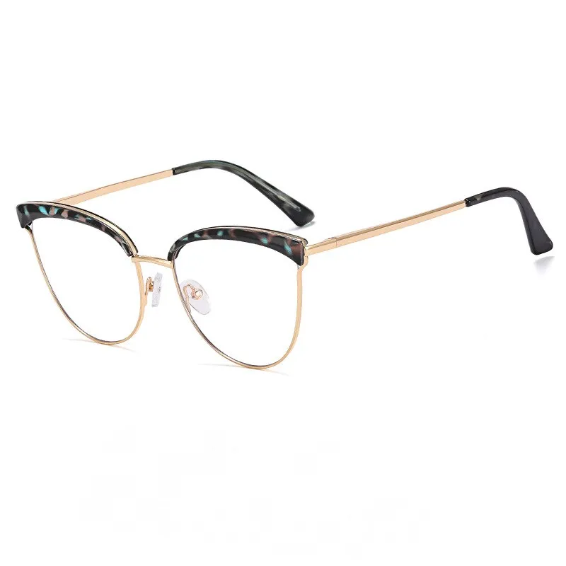 CCspace Women's Full Rim Cat Eye Tr 90 Alloy Eyeglasses 55294