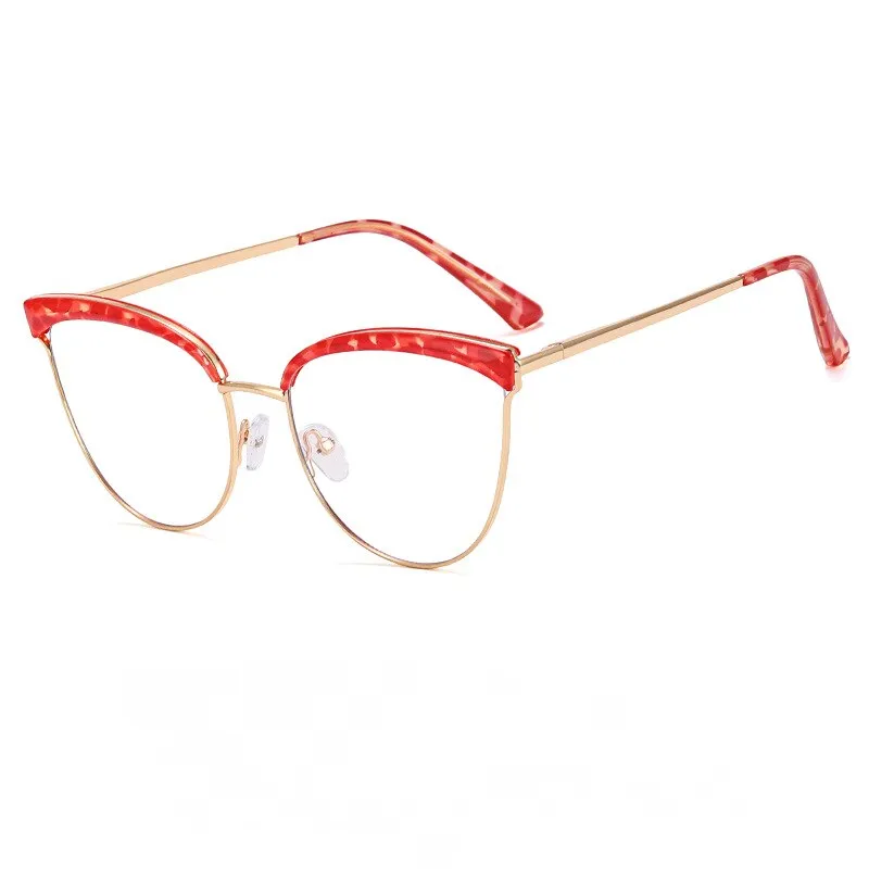 CCspace Women's Full Rim Cat Eye Tr 90 Alloy Eyeglasses 55294