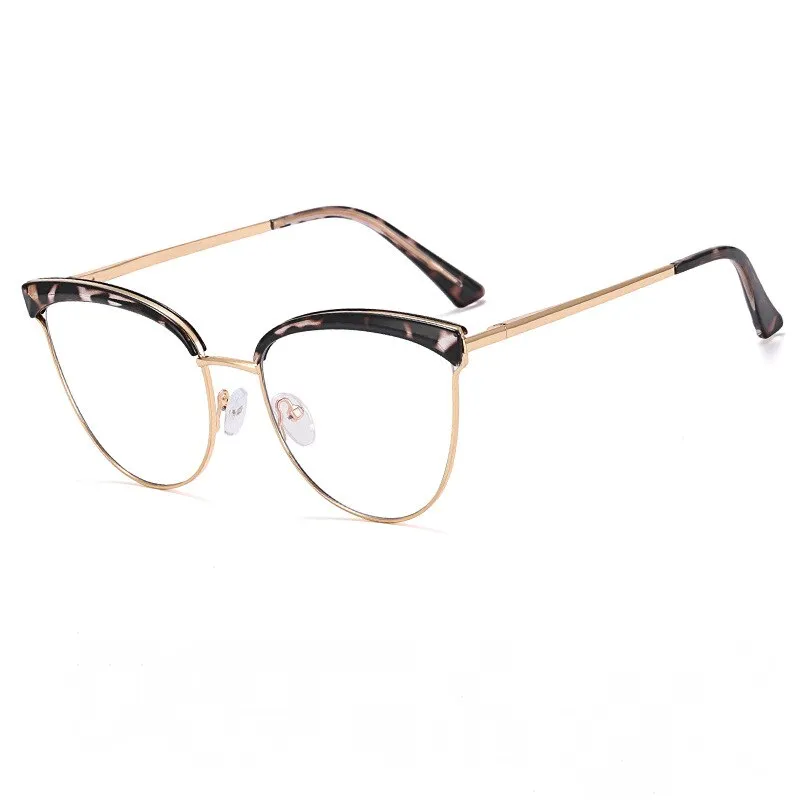 CCspace Women's Full Rim Cat Eye Tr 90 Alloy Eyeglasses 55294