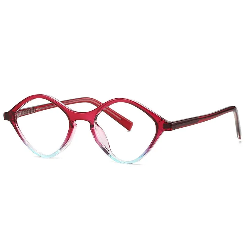 CCspace Women's Full Rim Oval Tr 90 Titanium Eyeglasses 56846