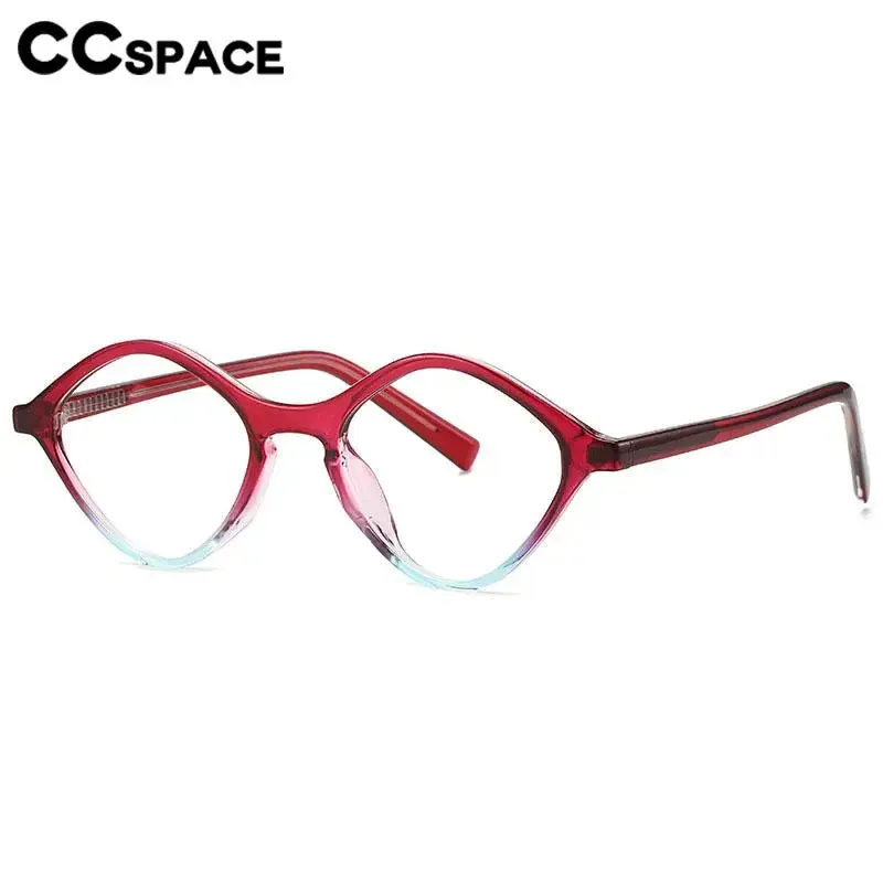 CCspace Women's Full Rim Oval Tr 90 Titanium Eyeglasses 56846