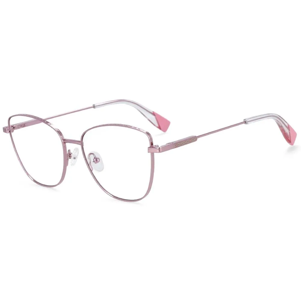 CCspace Women's Full Rim Oversized Square Alloy Frame Eyeglasses 54260