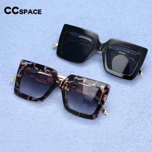 CCspace Women's Full Rim Oversized Square Cat Eye Resin Frame Sunglasses 54210