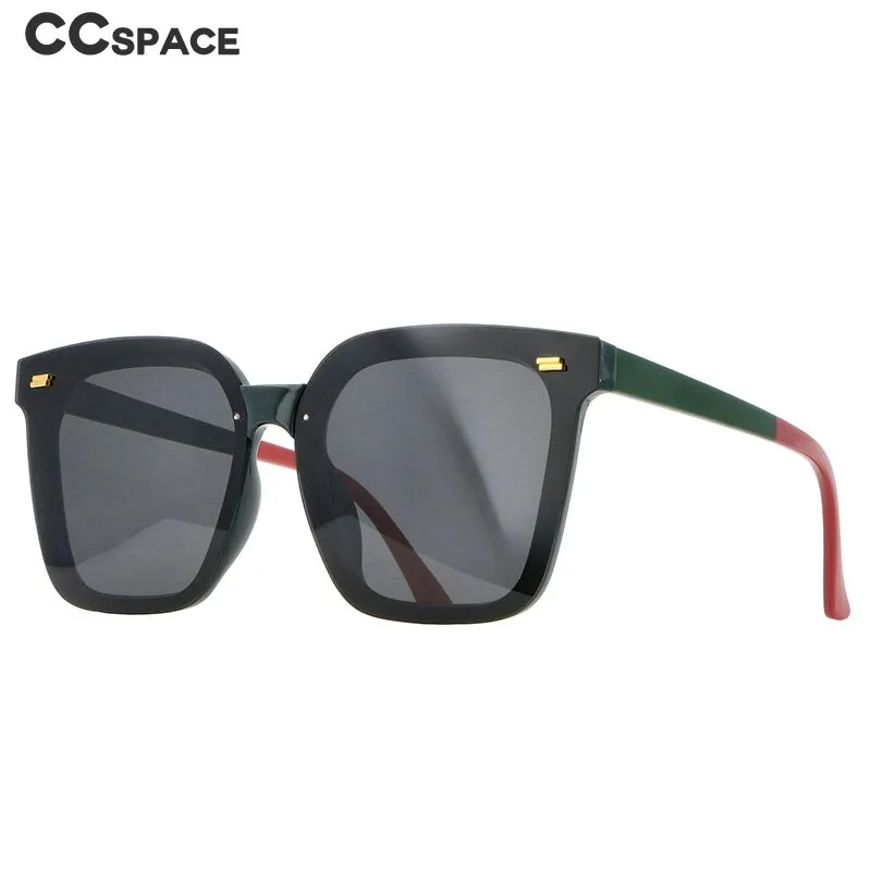 CCSpace Women's Full Rim Square Acetate Frame Polarized Sunglasses 54601