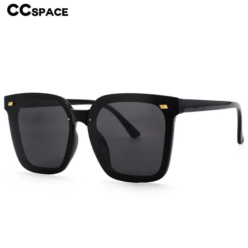 CCSpace Women's Full Rim Square Acetate Frame Polarized Sunglasses 54601