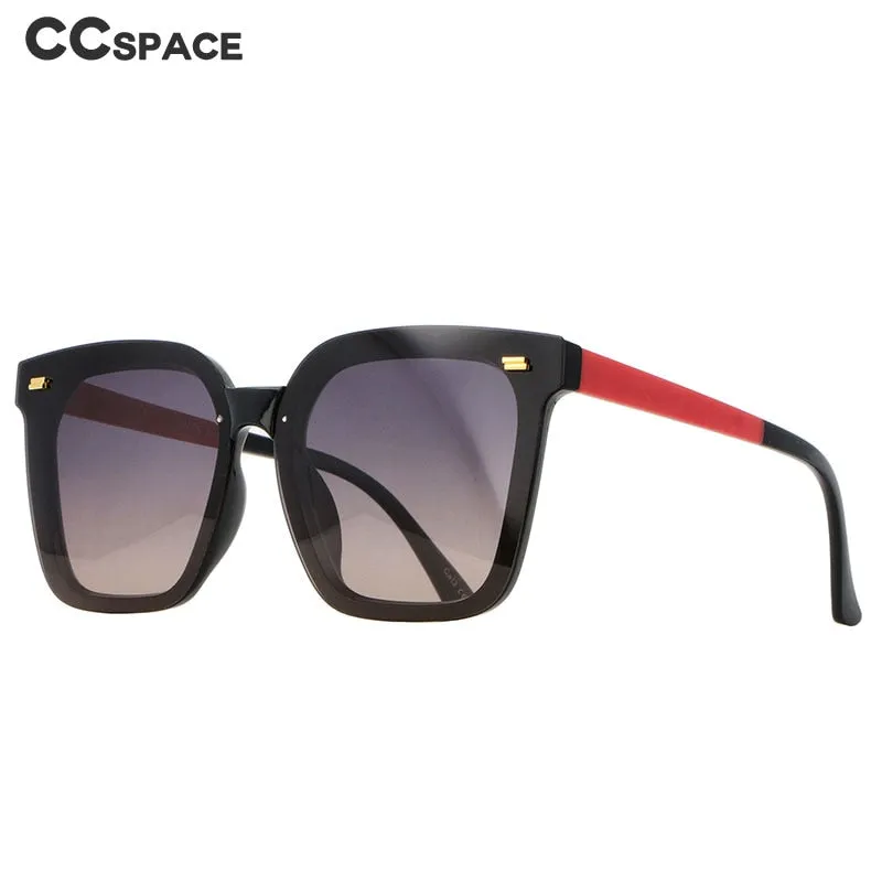 CCSpace Women's Full Rim Square Acetate Frame Polarized Sunglasses 54601