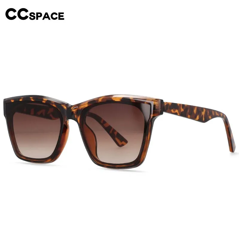 CCspace Women's Full Rim Square Acetate Frame Sunglasses 53257