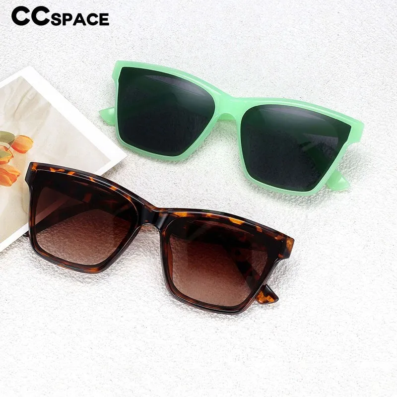 CCspace Women's Full Rim Square Acetate Frame Sunglasses 53257