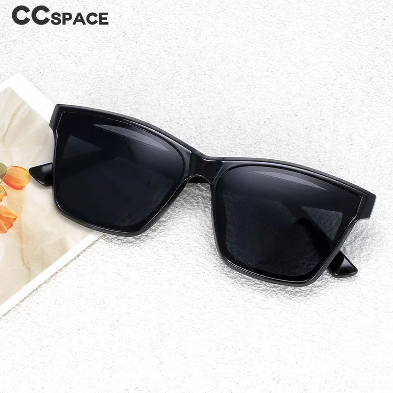 CCspace Women's Full Rim Square Acetate Frame Sunglasses 53257