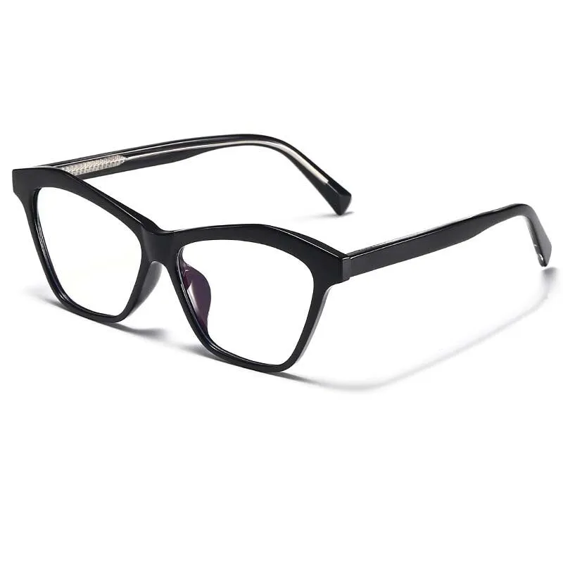 CCspace Women's Full Rim Square Cat Eye Acetate Eyeglasses 55061