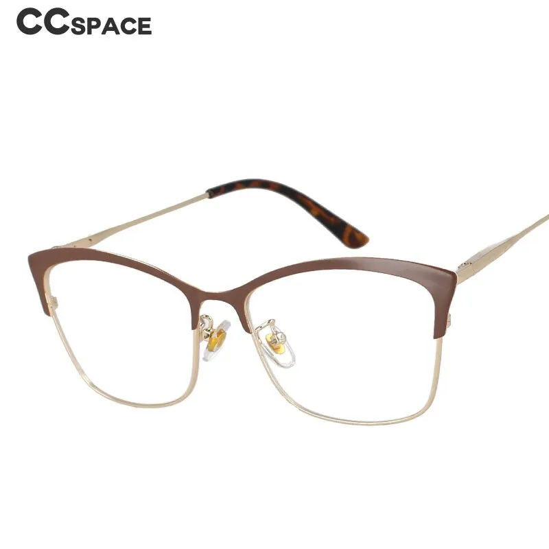 CCspace Women's Full Rim Square Cat Eye Tr 90 Alloy Frame Eyeglasses 51097