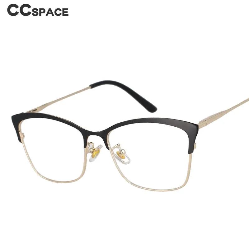 CCspace Women's Full Rim Square Cat Eye Tr 90 Alloy Frame Eyeglasses 51097