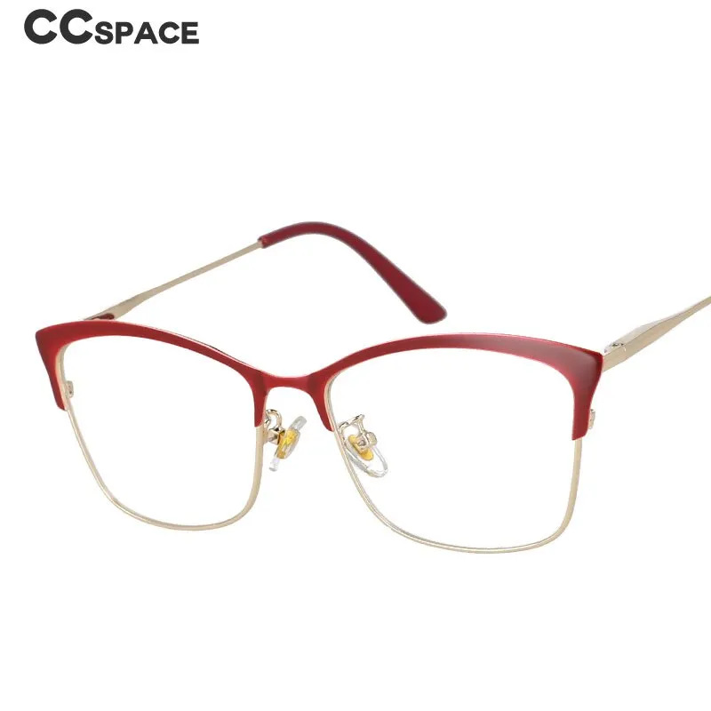 CCspace Women's Full Rim Square Cat Eye Tr 90 Alloy Frame Eyeglasses 51097