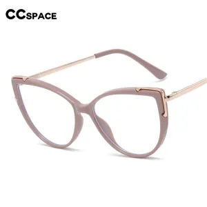 CCspace Women's Full Rim Square Cat Eye Tr 90 Titanium Eyeglasses 53351