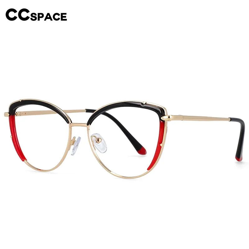 CCspace Women's Full Rim Square Cat Eye Tr 90 Titanium Eyeglasses 54278