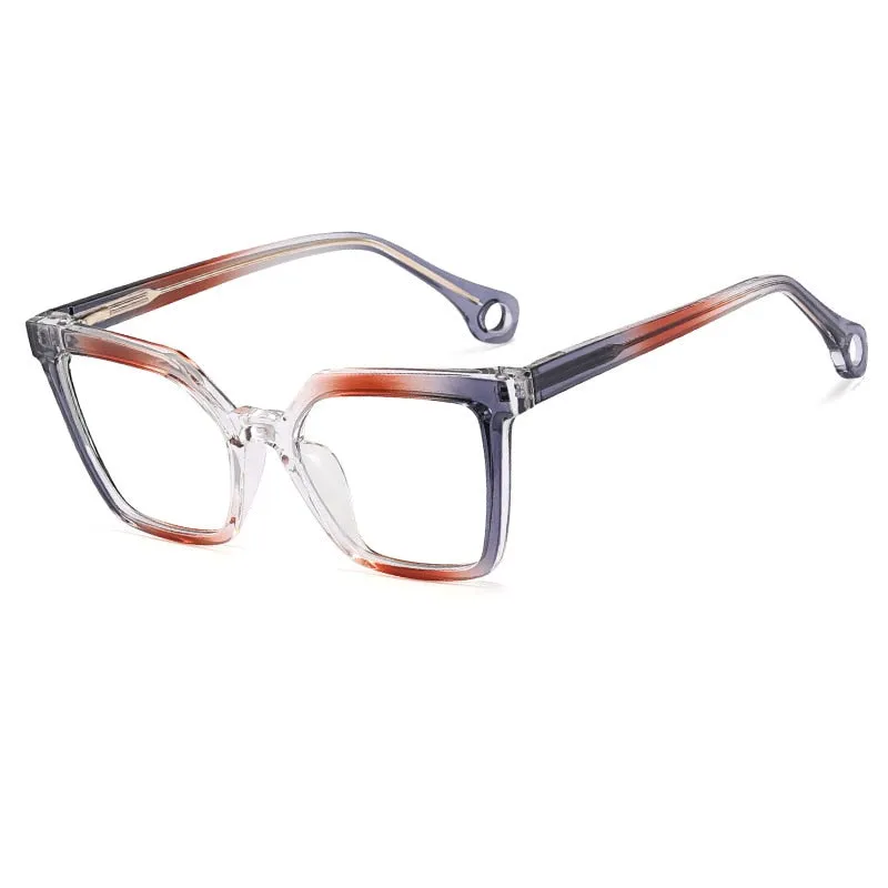 CCspace Women's Full Rim Square Cat Eye Tr 90 Titanium Eyeglasses 54608