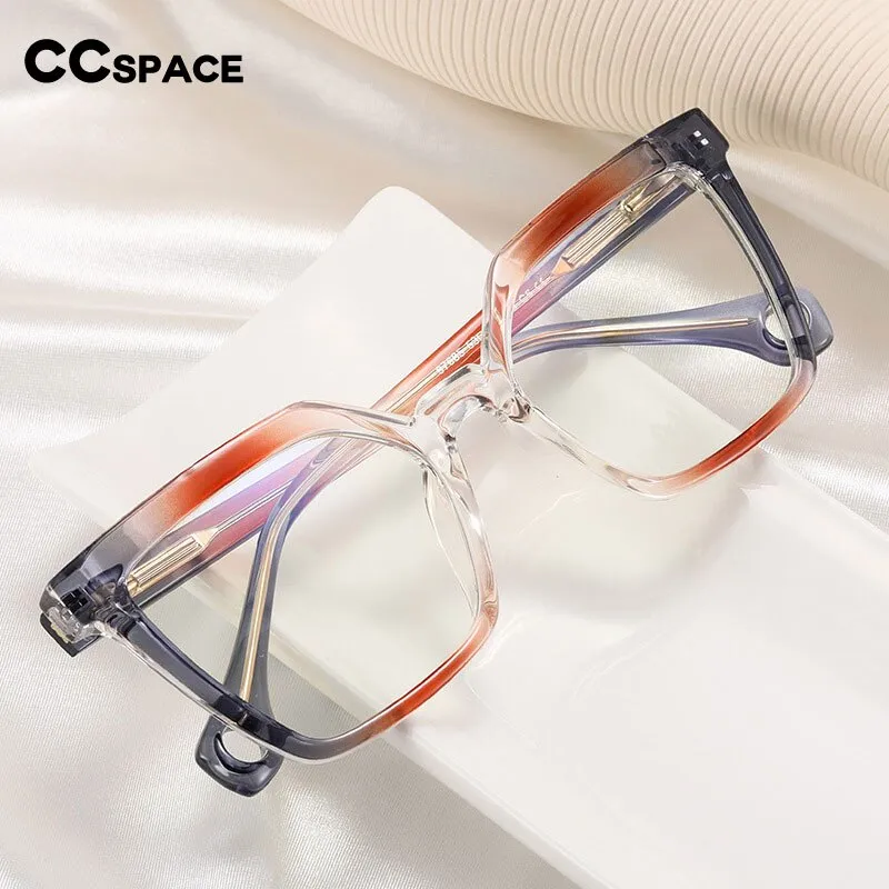 CCspace Women's Full Rim Square Cat Eye Tr 90 Titanium Eyeglasses 54608