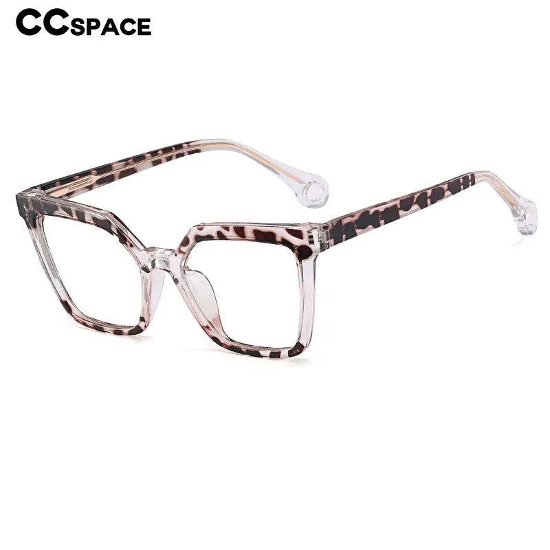 CCspace Women's Full Rim Square Cat Eye Tr 90 Titanium Eyeglasses 54608