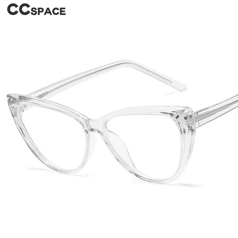 CCspace Women's Full Rim Square Cat Eye Tr 90 Titanium Eyeglasses 54719