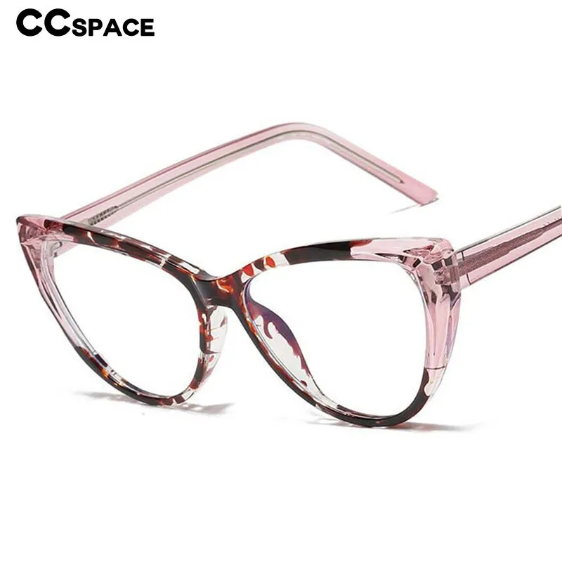 CCspace Women's Full Rim Square Cat Eye Tr 90 Titanium Eyeglasses 54719